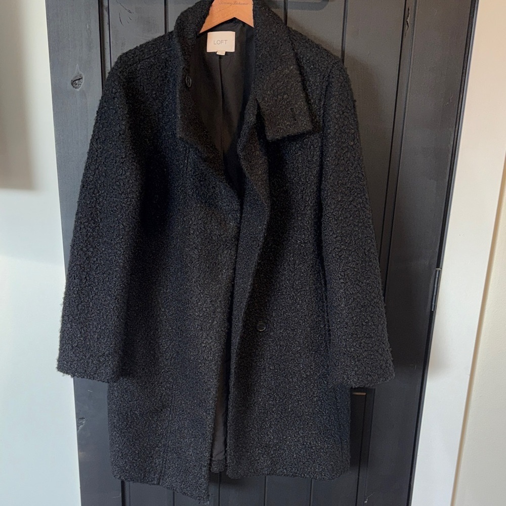 LOFT Black Teddy Jacket